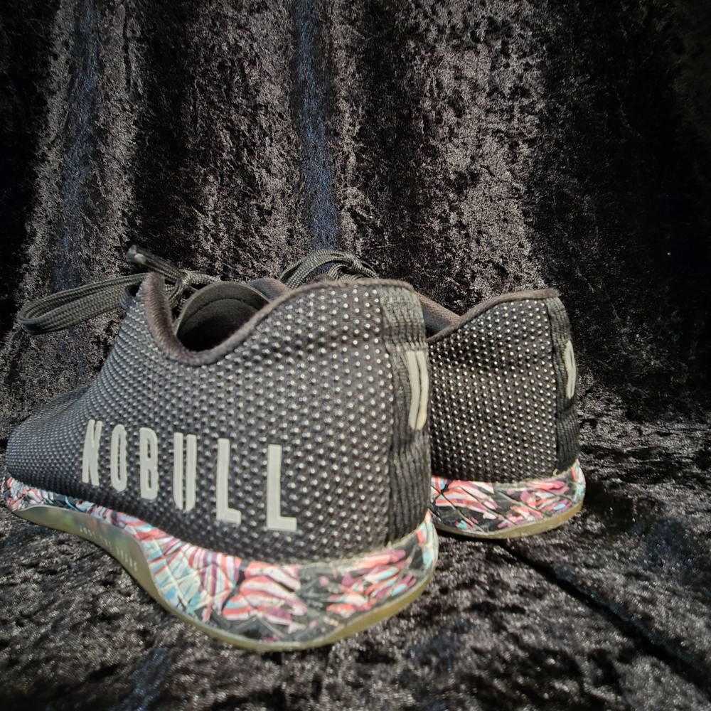 NOBULL Black Athletic Shoes with Colorful Soles - Picture 4 of 5